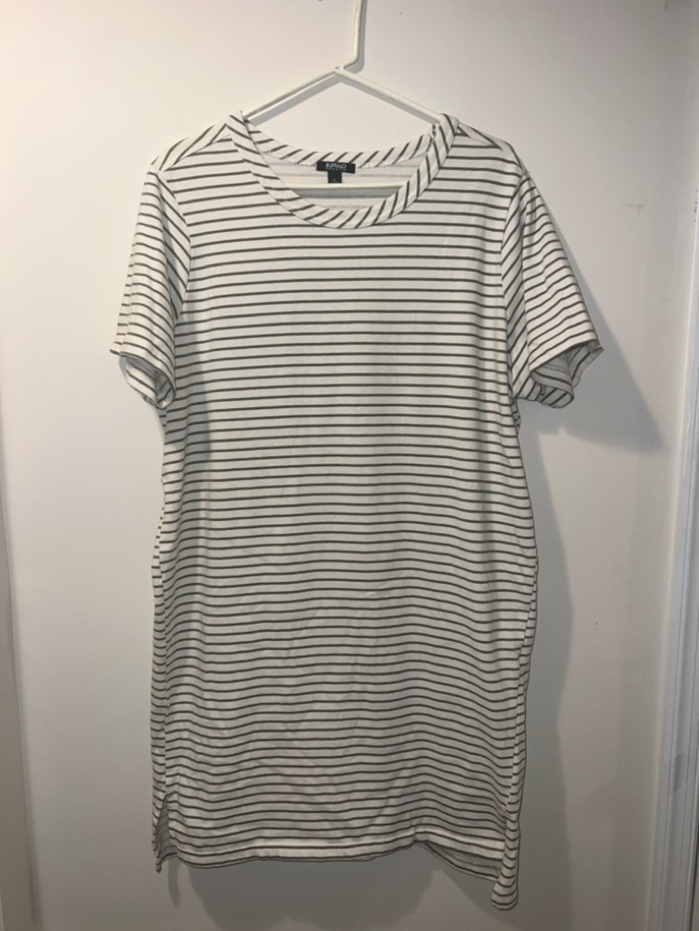 Buffalo David Bitton Dress Ladies' Striped Dress OliveGreen Size X-Large